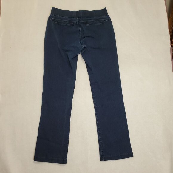 Lee Platinum Label Natural Fit Jeans Barely Bootcut Blue Stretch Waist Womens 6 - Picture 8 of 14